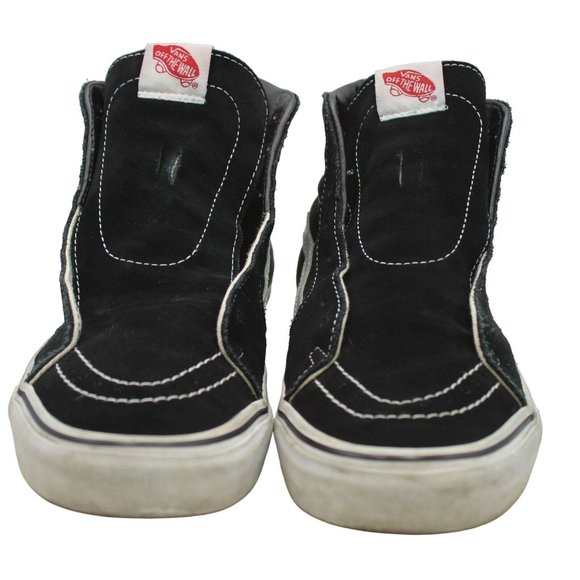 Vans Off The Wall Old Skool Sk8-Hi Black Suede Canvas Shoes Men 7.5 II Women 9 - Picture 5 of 9